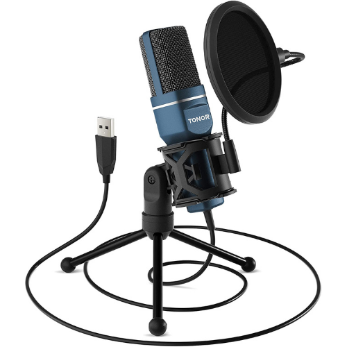 Condenser PC Gaming Microphone with Tripod Stand & Pop Filter $19.24 After Code (Reg. $45.99) + Free Shipping