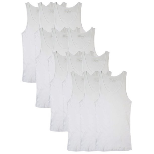 12-Pack Men’s Tagless Classic White Tank Top (White) $21.99 (Reg. $36.99) | $1.83 each!