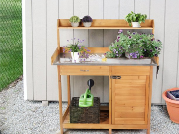 Garden in Style with this Must Have Gardening Bench with Shelf, Just $166.99 + Free Shipping!