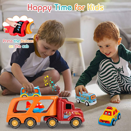 5 in 1 Carrier Toy Truck Set $22.82 (Reg. $35.99) – FAB Ratings! | Perfect Gift for Toddlers!