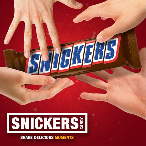 Snickers 1-Pound Slice & Share Giant Candy Bar $8.98 (Reg. $9.98) | Stocking Stuffer Idea!