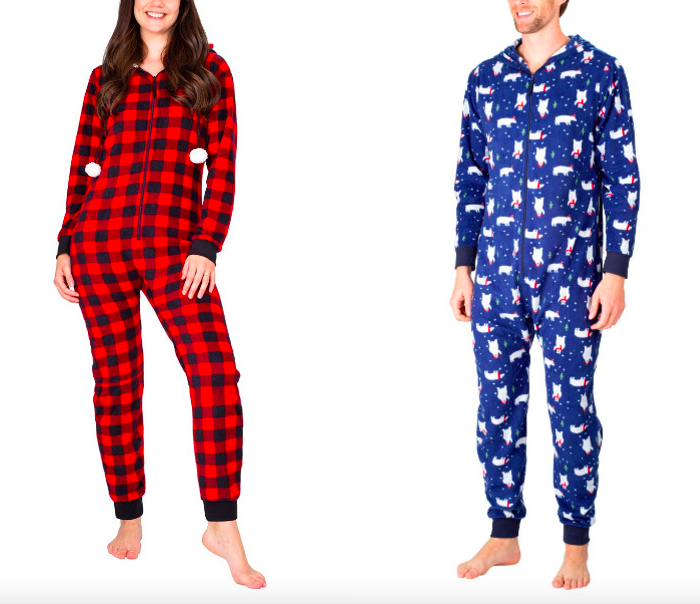 Men and Women’s One-Piece PJs only $18.99 + shipping!