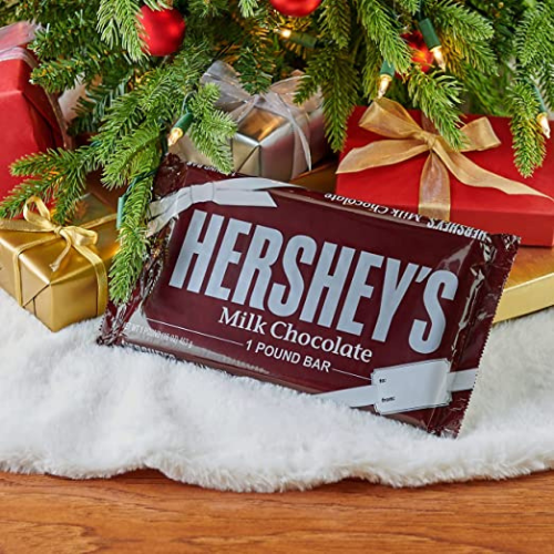 HERSHEY’S Milk Chocolate Candy, Holiday, 1 lb Gift Bar $12.99 (Reg. $17.95)