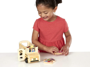 Melissa & Doug School Bus Wooden Play Set $12.74 (Reg. $21.49) | Includes 7 Play Figures