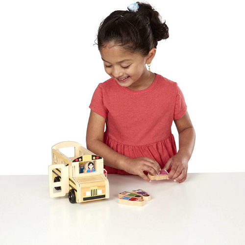 Melissa & Doug School Bus Wooden Play Set $12.74 (Reg. $21.49) | Includes 7 Play Figures