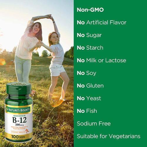 Nature’s Bounty Vitamin B-12 Tablets 100-Count Bottle as low as $2.54 Shipped Free (Reg. $11) | Just 3¢/Tablet!