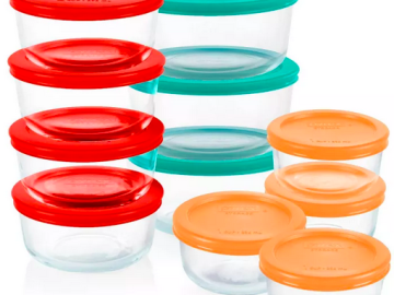 Pyrex 22-Piece Glass Food Storage Container Set