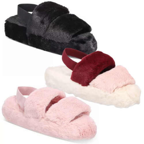 Macy’s Early Black Friday! Women’s Faux Fur Slippers $9.99 (Reg. $35) | 3 Color Options – S to XL!