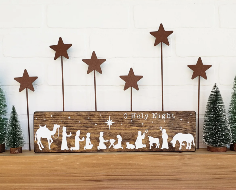 Nativity Scene Sign for $19.99 shipped!