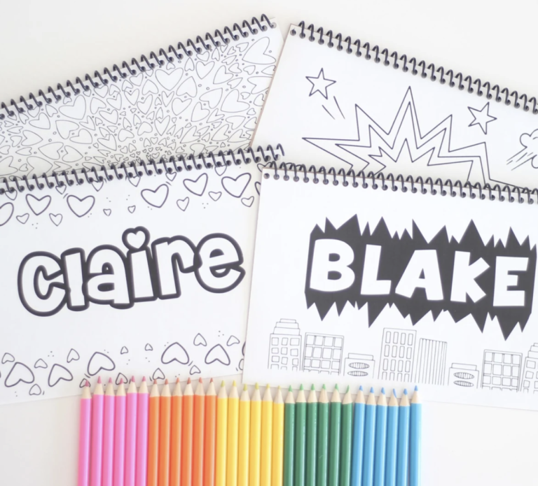 Personalized Kids’ Coloring Books for $9.99 shipped!