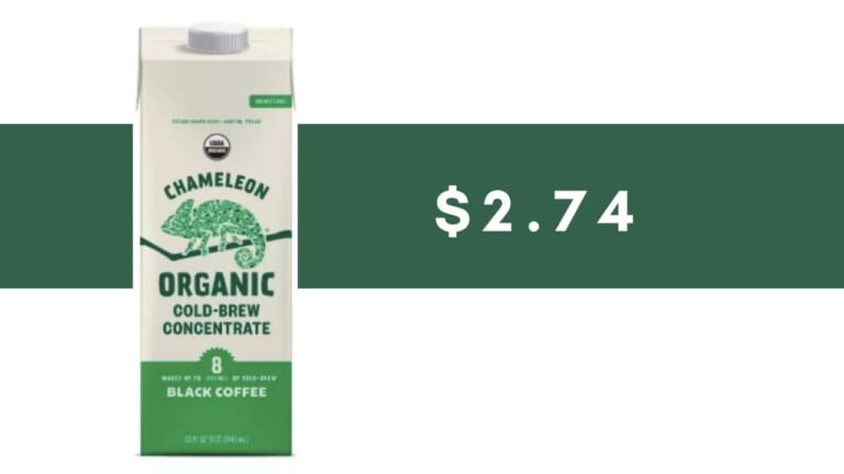 $2.74 Chameleon Organic Cold Brew (reg. $9.99)