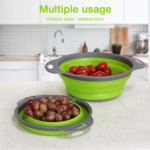 3 Colors! 2-PIece Collapsible Colanders with Handles $10 After Code (Reg. $29.99) | $5 each!