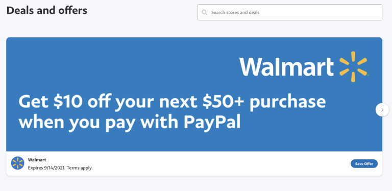 Possible $10 off $50+ Walmart.com Purchase with PayPal!