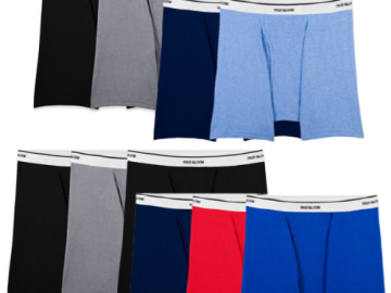 Fruit of the Loom 5-Packs Men’s Boxer Briefs $10 (Reg. $18.99) | $2 each – 2 Color Set Options – S to XL!