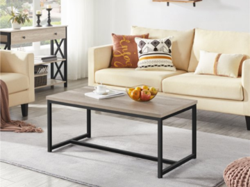 Walmart Black Friday! Alden Design Industrial Wood and Metal Coffee Table $68 Shipped Free (Reg. $89)