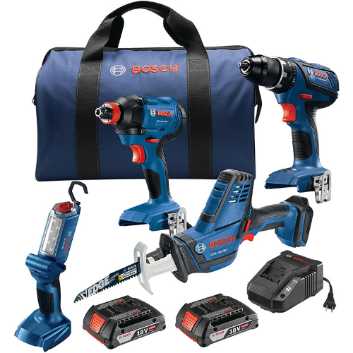 Bosch 18V 4-Tool Combo Kit $199 Shipped Free (Reg. $329) | $49.75 each tool! – Includes Batteries and Charger