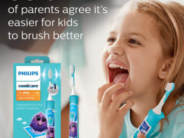 Philips Sonicare for Kids 3+ Bluetooth Rechargeable Electric Power Toothbrush $29.95 Shipped Free (Reg. $50) – 9K+ FAB Ratings!