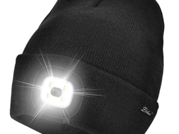 Amazon Black Friday! Black Beanie Hat with Light $11.99 (Reg. $13.99)