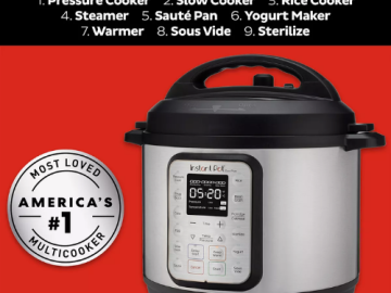 Kohl’s Black Friday! Instant Pot 9-in-1 Multi-Use Pressure Cooker $35.99 (Reg. $119.99)