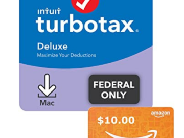 Today Only! TurboTax Deluxe 2021, PC or Mac Download $39.99 Shipped Free (Reg. $59.99) + $10 Gift Card!