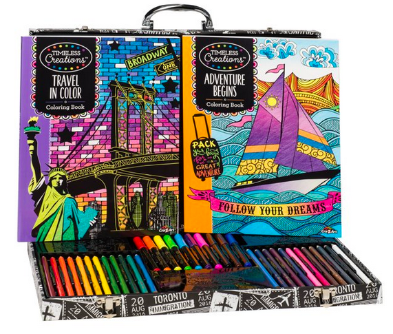 Cra-Z-Art Timeless Creations Coloring Studio with Case