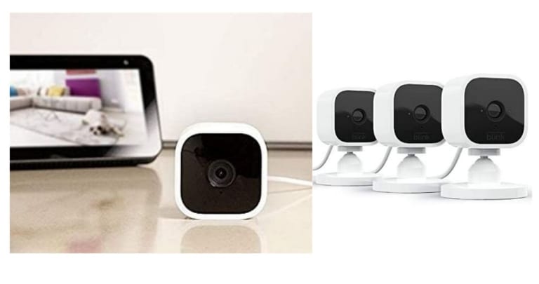 Blink Mini Indoor Security Cameras 3-Pack for $49.99