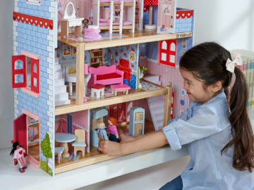 Chelsea Doll Cottage Wooden Dollhouse with 16 Accessories $49 Shipped Free (Reg. $79)