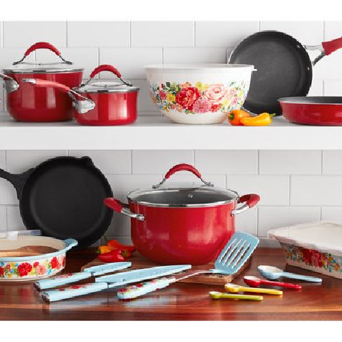 Walmart Black Friday! The Pioneer Woman Sweet Romance 30-Piece Nonstick Cookware Set $79 – 3 Colors