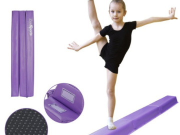 ZenSports 9FT Tri-Fold Balance Beam $50.59 Shipped Free (Reg. $84.32) Portable Gymnastics Equipment/Training/Physical Therapy for Home