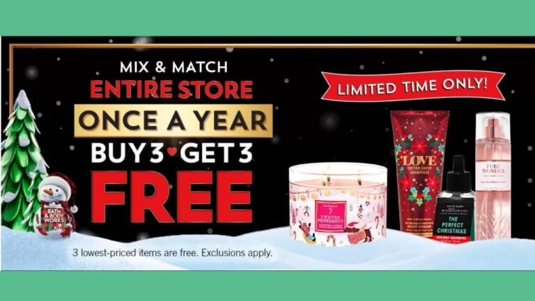 Bath & Body Works | Buy 3 Get 3 Free Sale!