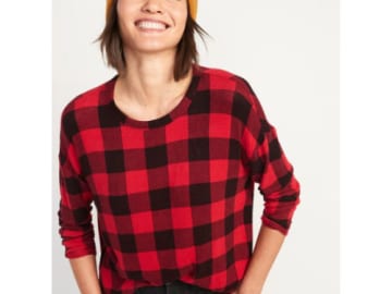 Today Only! $5 Old Navy Plush Winter Tees for Girls + $6 for Adults