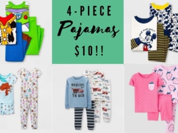 Target | 4-Piece Pajama Sets For $10