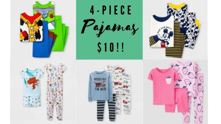 Target | 4-Piece Pajama Sets For $10