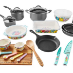 The Pioneer Woman Sweet Romance 30-Piece Nonstick Cookware Set