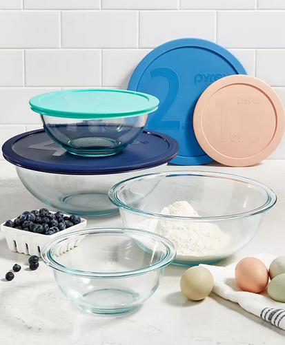 Pyrex 8-Piece Mixing Bowl Set