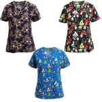 Printed Scrub Tops from $9.99 (Reg. $19.99)