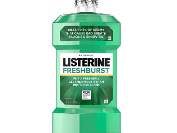 33.8 Fl Oz Bottle of Listerine Mouthwash, Fresh Burst as low as $3.35 Shipped Free (Reg. $7.50)