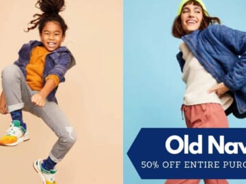 Old Navy | 50% Off Your Entire Purchase!