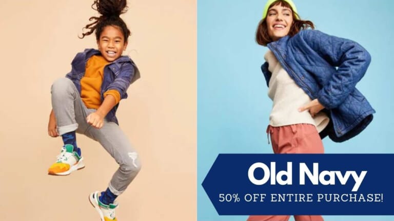 Old Navy | 50% Off Your Entire Purchase!