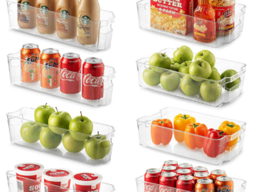 Amazon Black Friday! Set Of 8 Refrigerator Organizer Bins $19.99 (Reg. $29.99) | $2.50 each!