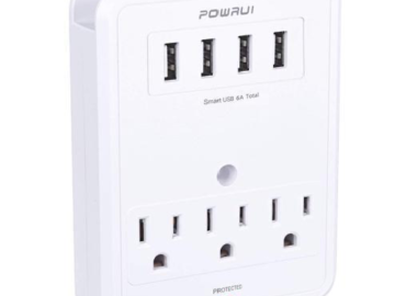 Save Space While Getting Power to All of Your Electronics with this FAB Power Station, Just $11.99 + Free Shipping!