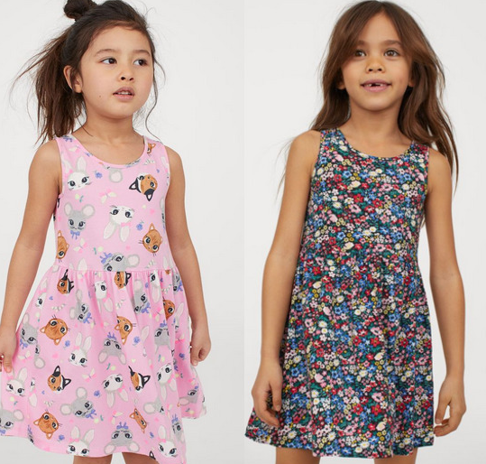 *HOT* H&M Girl’s Patterned Jersey Dresses only $2.79!