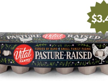 Save $2 on Vital Farms Pasture-Raised Eggs | $3.49 at Kroger