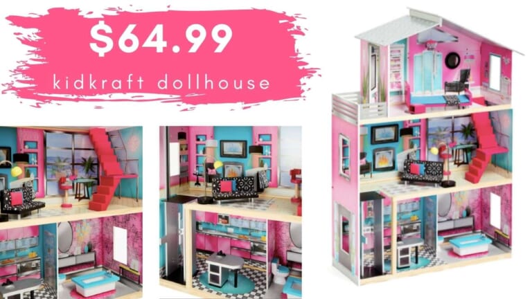 $64.99 KidKraft Pink Modern Luxury Dollhouse (reg. $130)