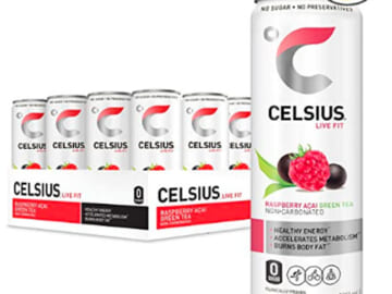 12-Pack CELSIUS Fitness Energy Drink, Raspberry Acai Green Tea as low as $12.89 Shipped Free (Reg. $21.66) | Just $1.07 each!