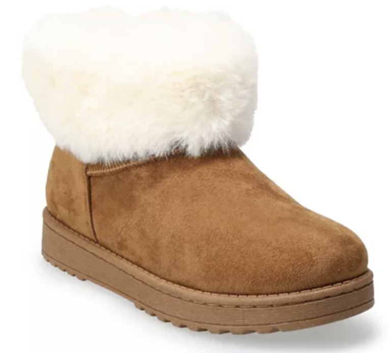 Women’s SO Faux-Fur Winter Boots for $12.74! (Reg. $50!)