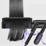 Negative Ion Hair Straightener Brush $23.49 After Code (Reg. $47) | Reduces Frizz & Flyaways!