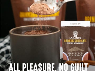 26 Servings Lakanto Sugar Free Drinking Chocolate as low as $8.72 Shipped Free (Reg. $12.46) – $0.34/Serving, Keto-Friendly and Vegan