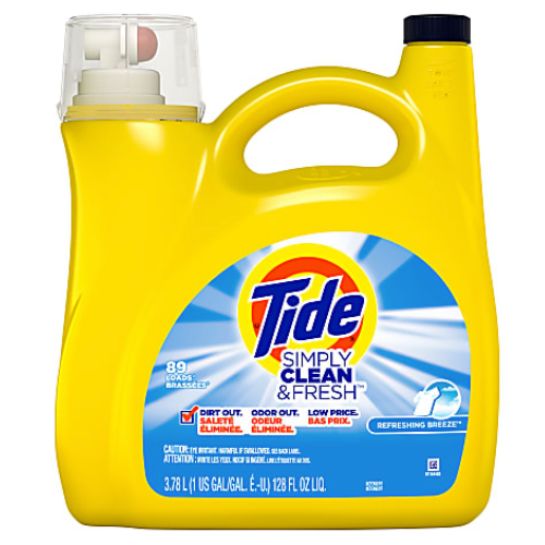 Tide Simply Clean & Fresh Laundry Detergent 128 oz. $6 (Reg. $12.99)