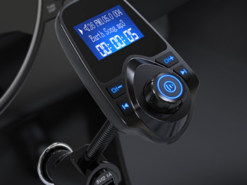 Amazon Cyber Monday! Black Wireless In-Car Bluetooth FM Transmitter $15.99 (Reg. $18.99)